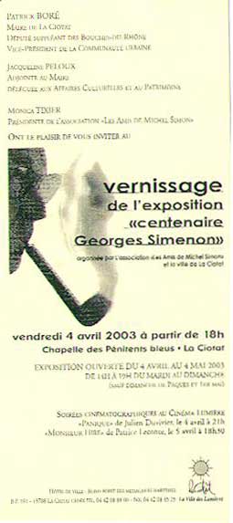 expo centenaire Georges Simenon
